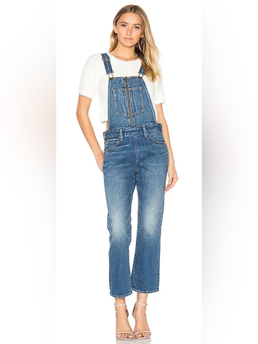 Levi's Orange tab overalls women blue jeans size 26
